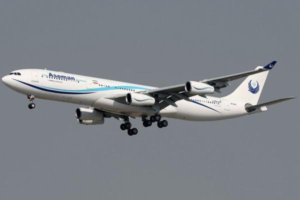 لغو پرواز تهران به بندرعباس شرکت هواپیمایی آسمان
